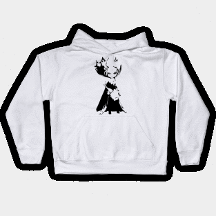 Rakshasa (night stalker) minimal silhouette white Kids Hoodie